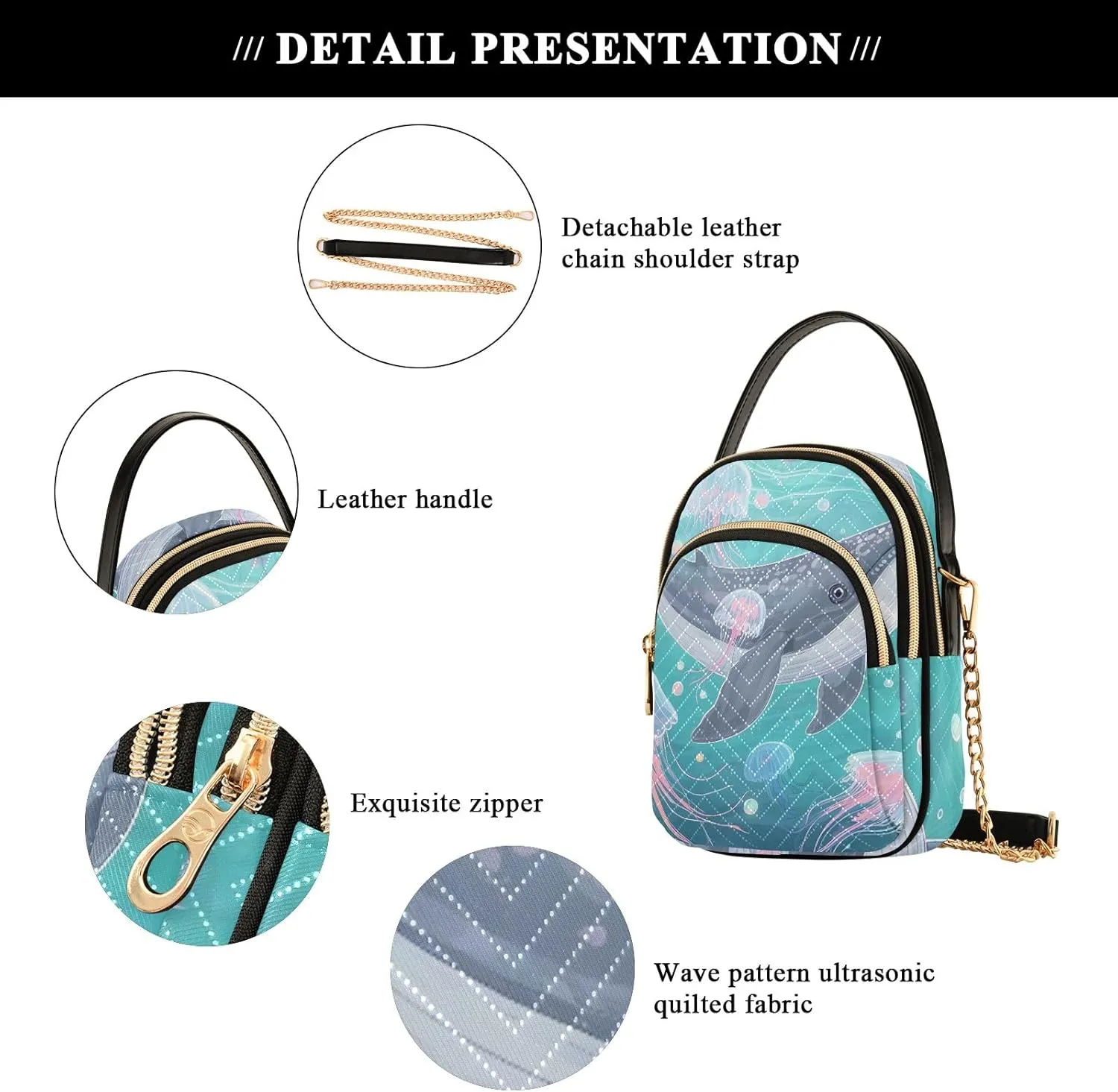 Small Handbag Crossbody Bag for Women Quilted Bags Shoulder Purse Phone Wallet Chain Bag