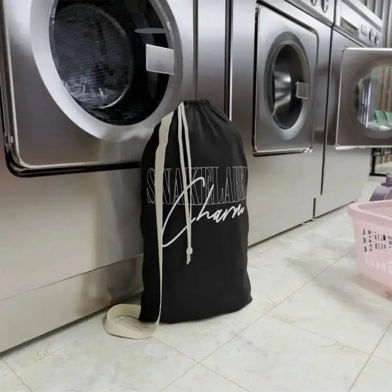 Snake Laundry Bag with Custom Prints & Drawstring Closure | 100% Spun Polyester - Available in 2 Sizes