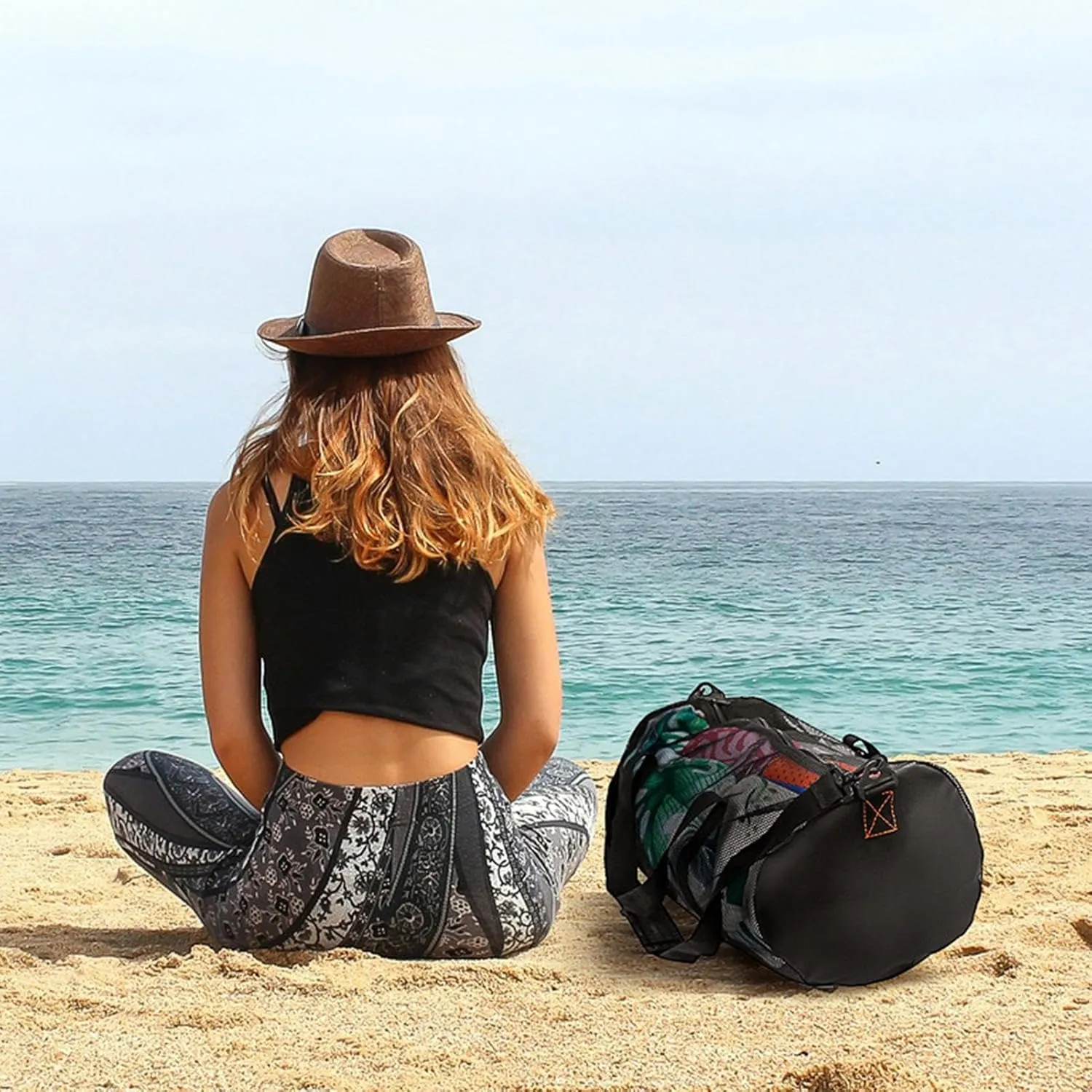Snorkeling Mesh Dive Bag | Mesh Dive Duffel Bag For Scuba Or Snorkeling | Large Mesh Dive Bag | Extra Large Cylinder Mesh Multi-Purpose Bag With Zipper | Foldable Portable Waterproof Bag For Snorkelin