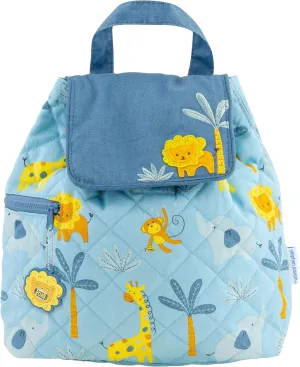 Stephen Joseph Kids' Quilted Backpack, Zoo, One Size