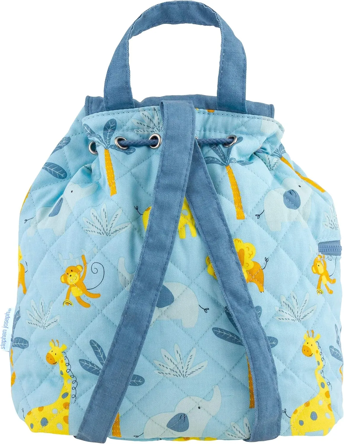 Stephen Joseph Kids' Quilted Backpack, Zoo, One Size