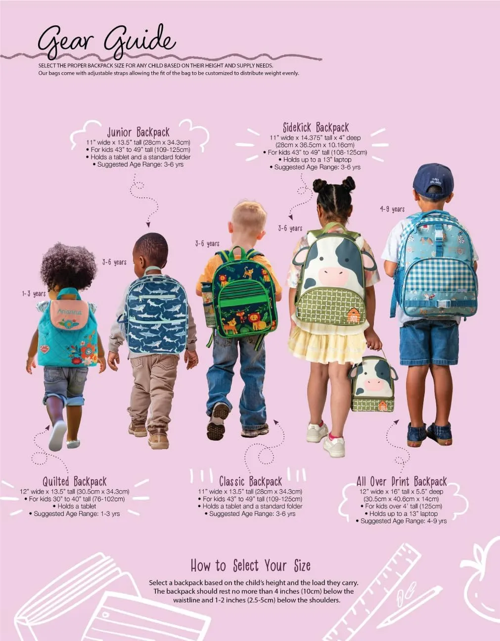 Stephen Joseph Kids' Unisex Toddler Back to School, Quilted Backpack, Hedgehog, One Size