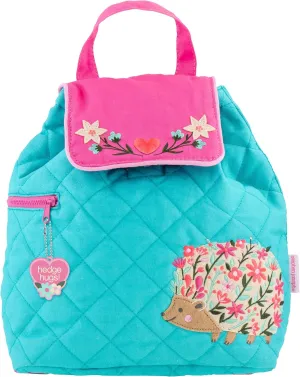 Stephen Joseph Kids' Unisex Toddler Back to School, Quilted Backpack, Hedgehog, One Size