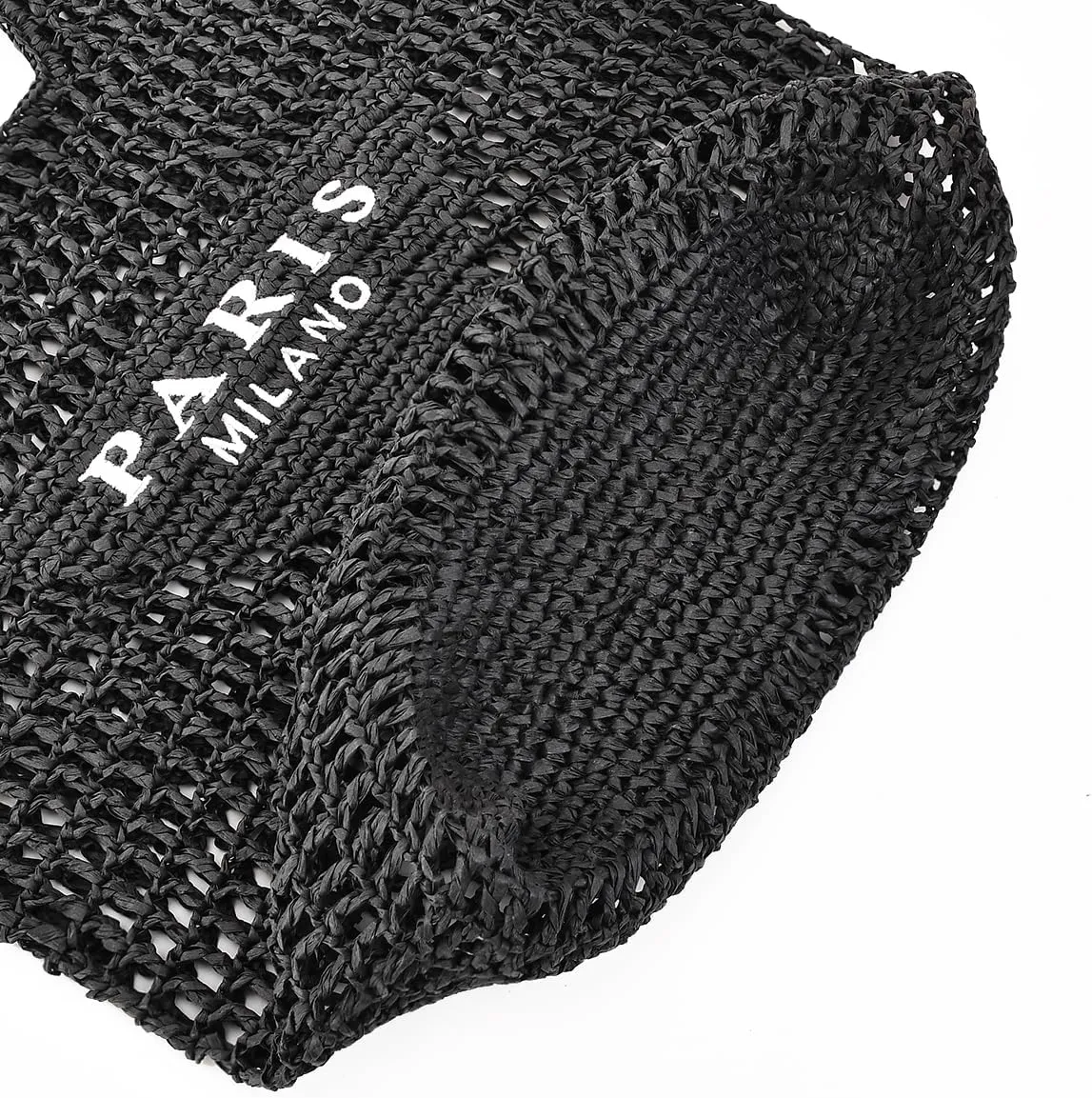 Straw Mesh Tote Bag for Women 2023 New Mesh Hollow Woven Beach Bag Large Travel Shoulder Handbags Hobo Bag
