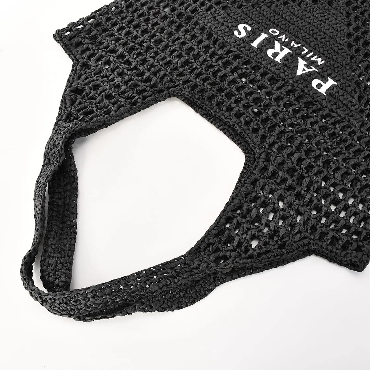 Straw Mesh Tote Bag for Women 2023 New Mesh Hollow Woven Beach Bag Large Travel Shoulder Handbags Hobo Bag