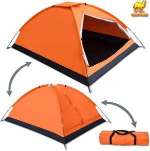Strong Camel Portable Backpacking Tent 2-3 Person for Family Camping Hiking Traveling