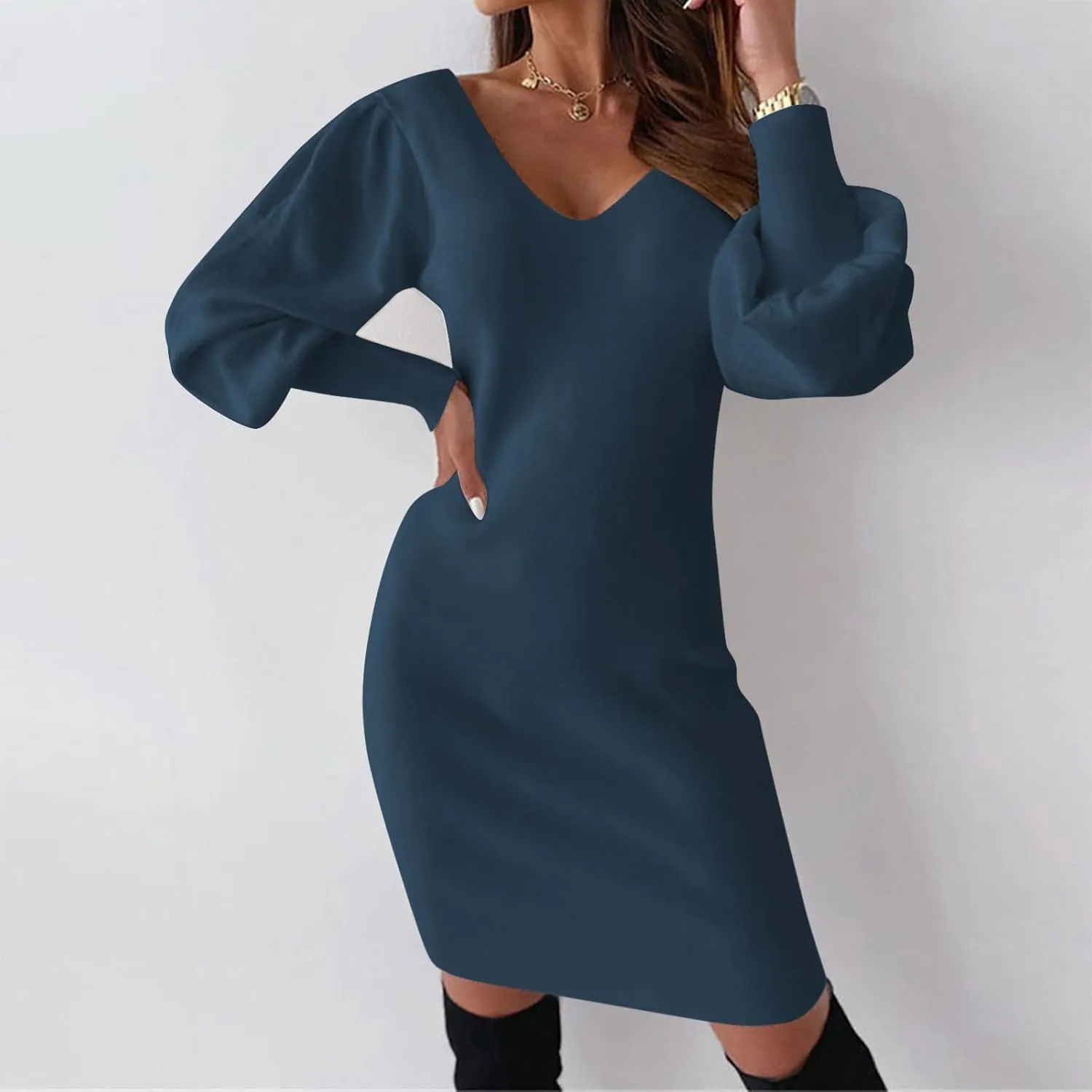 Summer Dresses for Women 2025 V-Neck Long Sleeve Sundresses A-Line Ladies Elegant Lace Crochet Beach Mini Dress