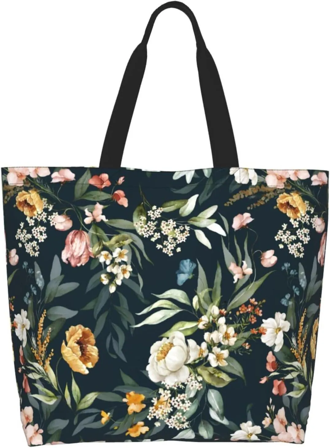 Sunflower Tote Bag For Women, Waterproof Shoulder Bags Big Reusable Grocery Handbag For Shopping Picnic Work Beach
