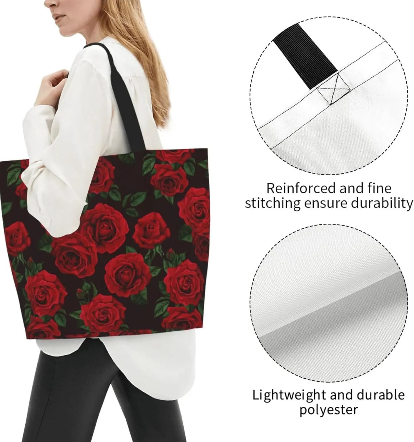 Sunflower Tote Bag For Women, Waterproof Shoulder Bags Big Reusable Grocery Handbag For Shopping Picnic Work Beach