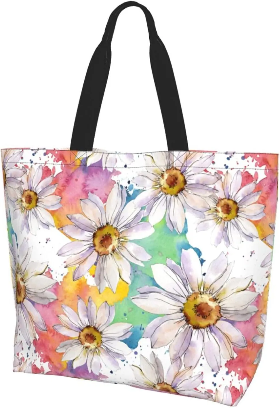 Sunflower Tote Bag For Women, Waterproof Shoulder Bags Big Reusable Grocery Handbag For Shopping Picnic Work Beach