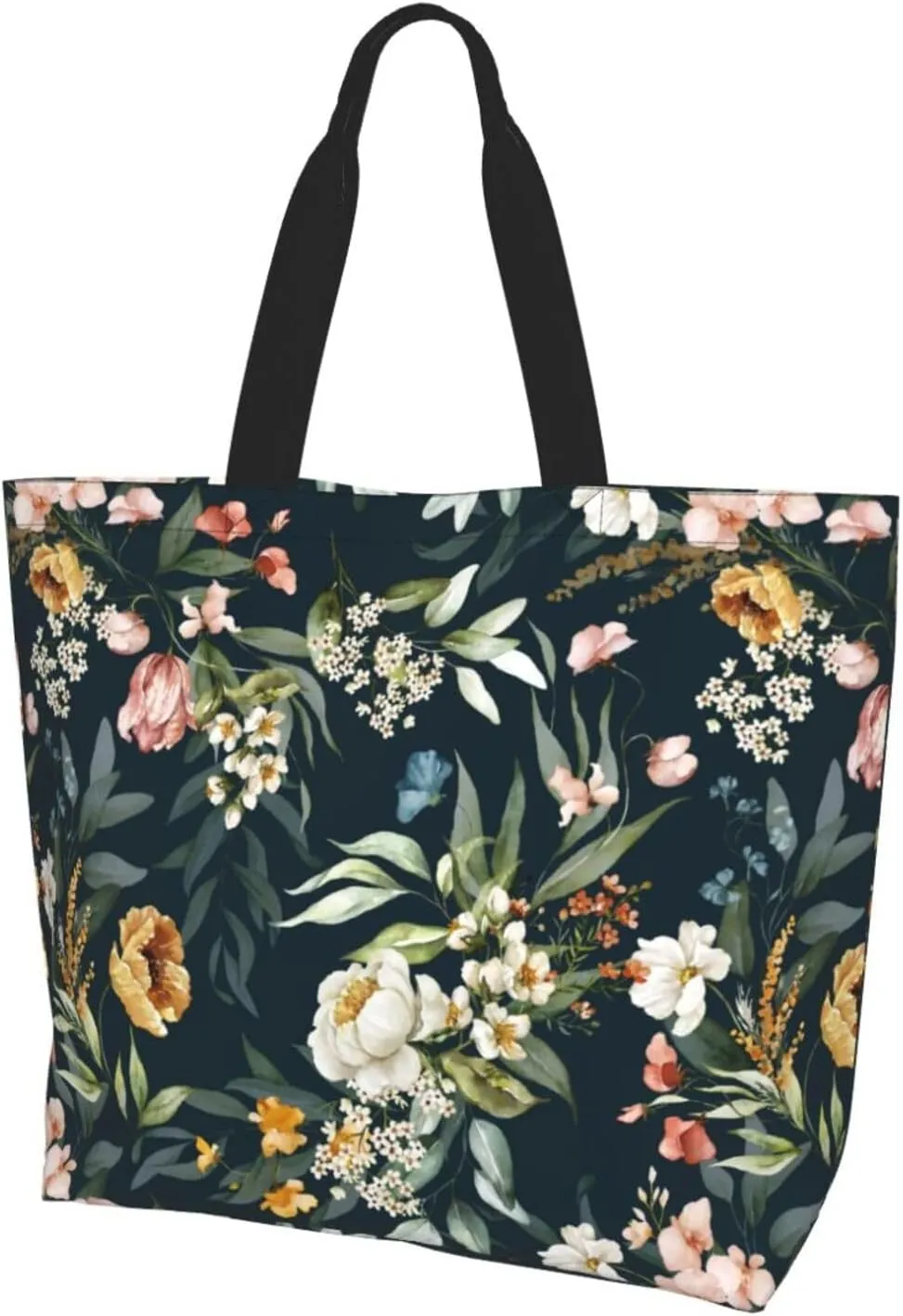 Sunflower Tote Bag For Women, Waterproof Shoulder Bags Big Reusable Grocery Handbag For Shopping Picnic Work Beach