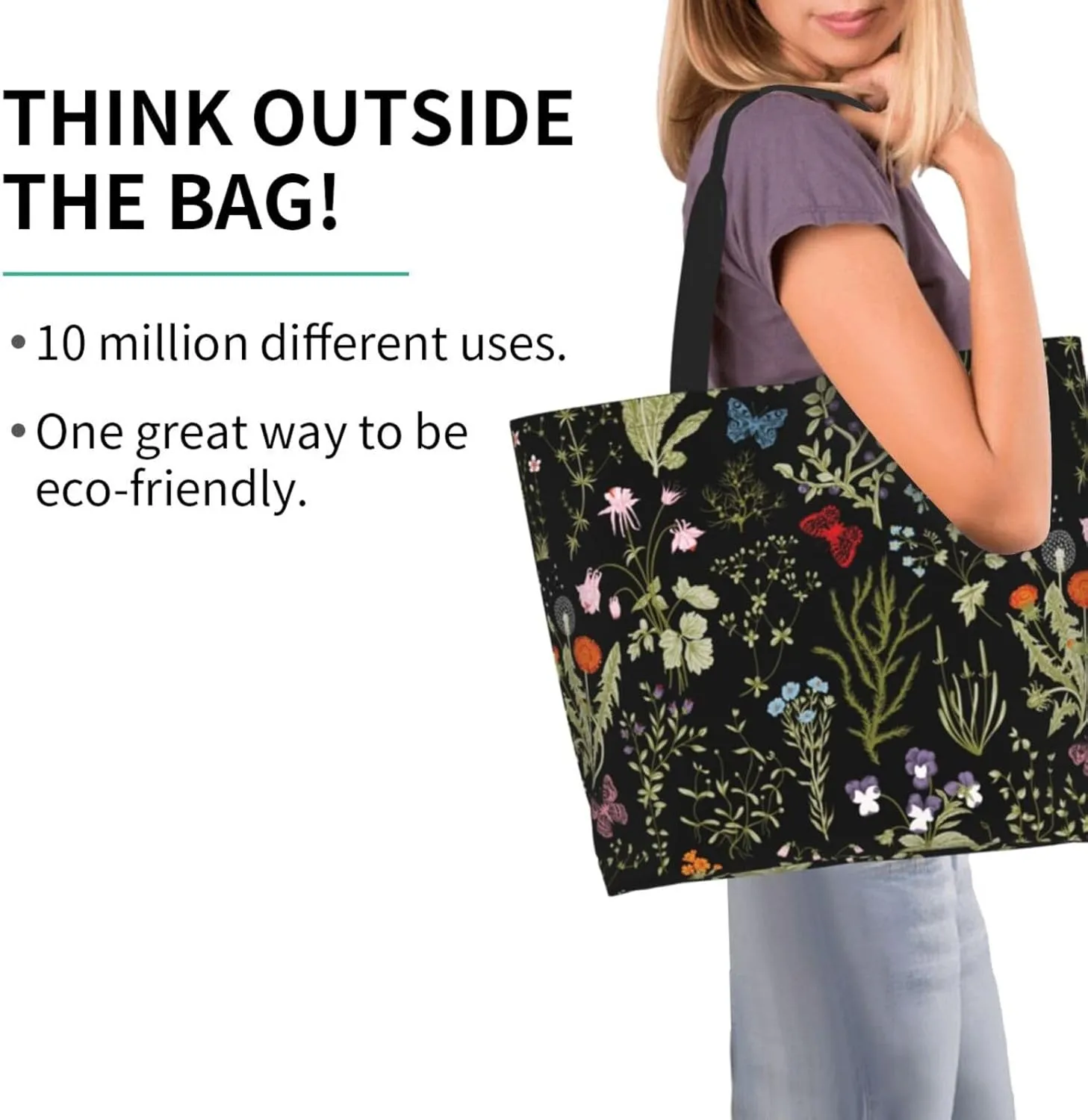Sunflower Tote Bag For Women, Waterproof Shoulder Bags Big Reusable Grocery Handbag For Shopping Picnic Work Beach