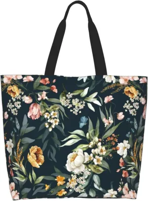 Sunflower Tote Bag For Women, Waterproof Shoulder Bags Big Reusable Grocery Handbag For Shopping Picnic Work Beach