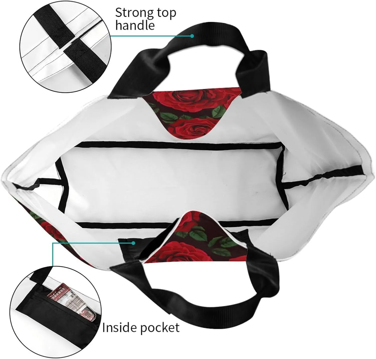 Sunflower Tote Bag For Women, Waterproof Shoulder Bags Big Reusable Grocery Handbag For Shopping Picnic Work Beach