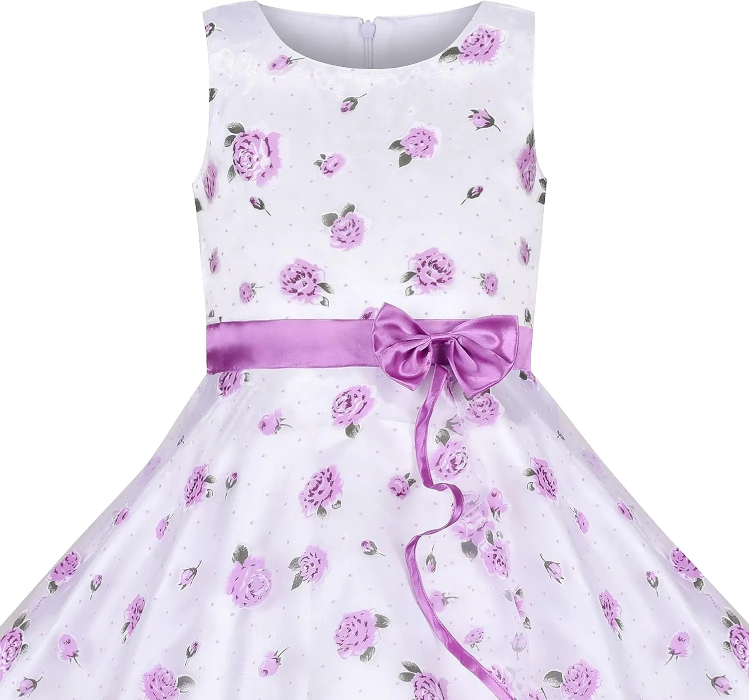 Sunny Fashion 3 Layers Girls Dress Sunflower Wave Pageant Bridesmaid Kids