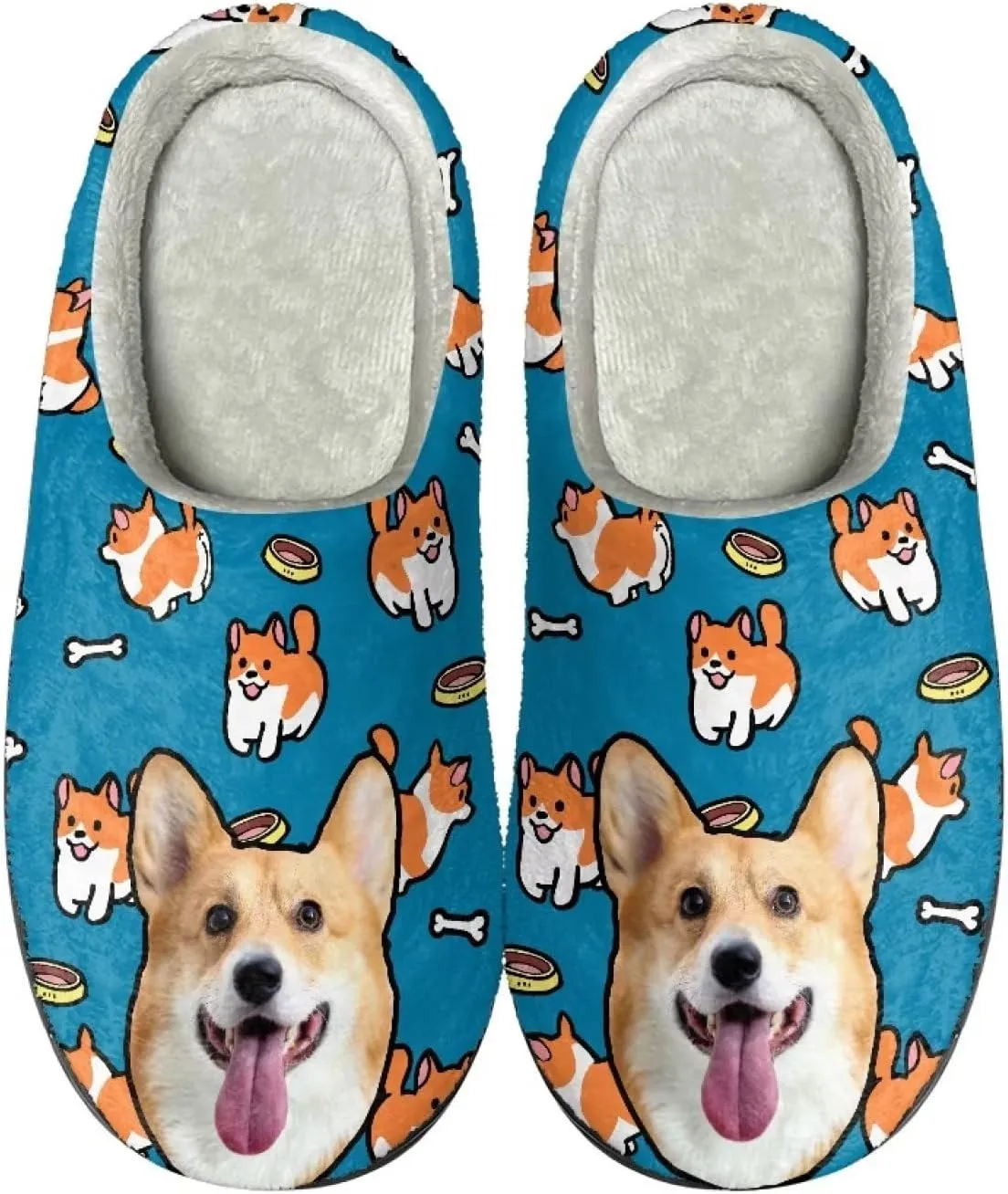 Suobstales Men Slippers Indoor Outdoor House Shoes Slip On Fall Winter Warm Bedroom Slippers for Women