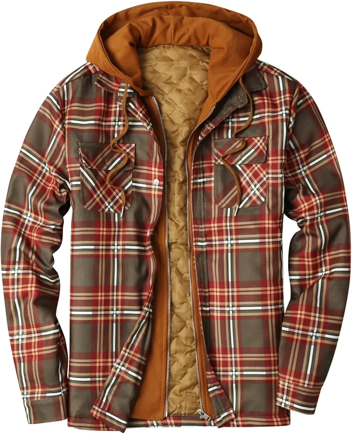 Sweatshirts for Men,Men's Button Down Regular Fit Long Sleeve Plaid Flannel Casual Shirts Men's Cotton Flannel Shirt Top