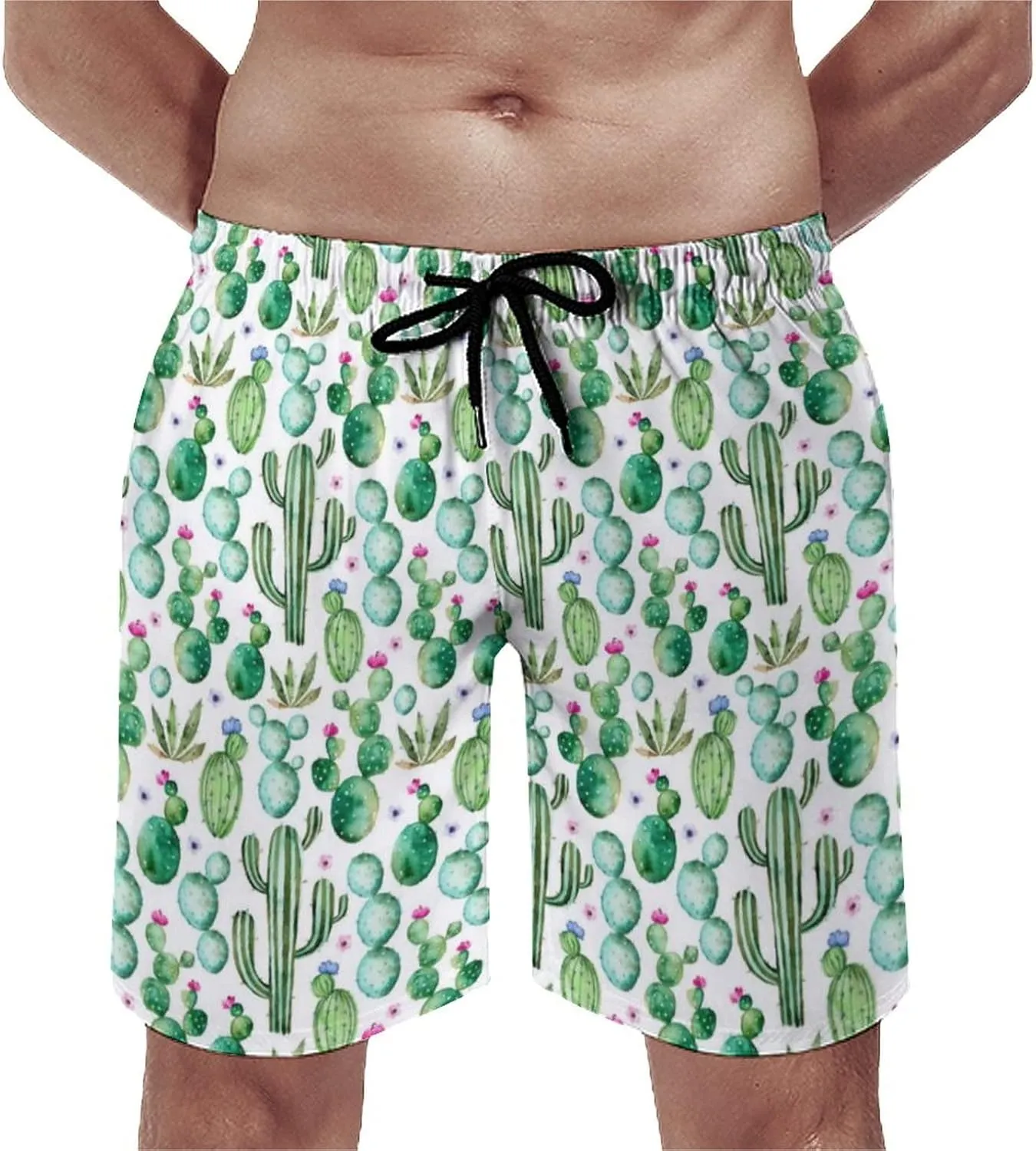 Swim Trunks Mens Quick Dry Beach Shorts with Mesh Lining Swimwear Bathing Suits
