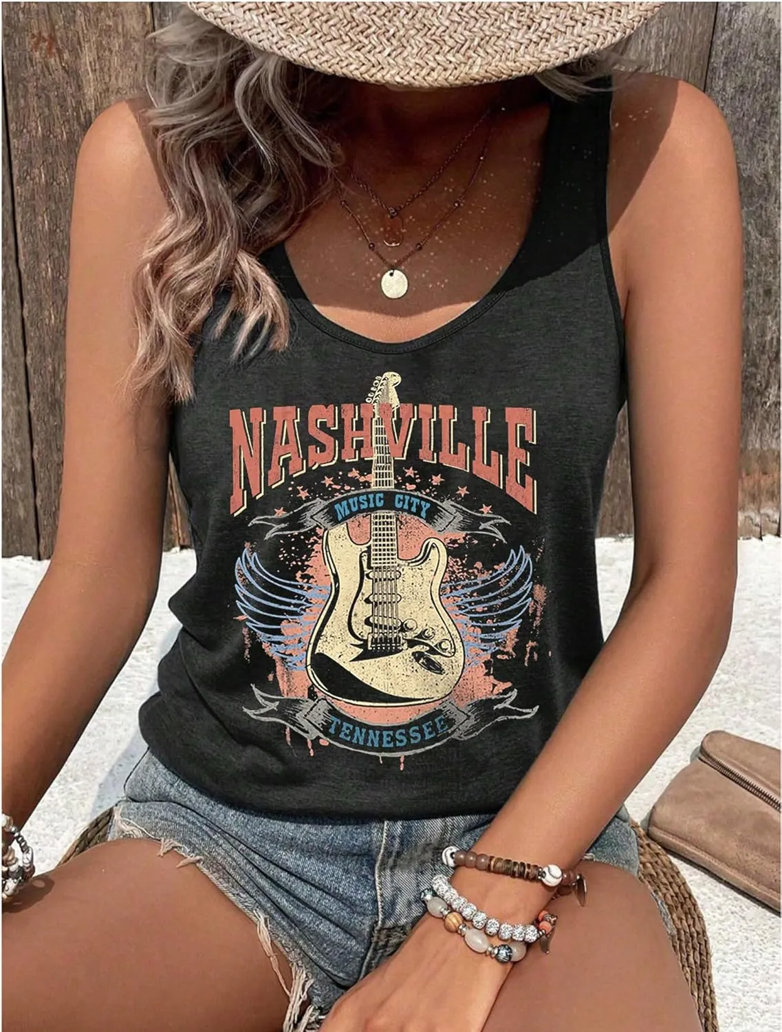 Tank Tops for Women 2025 Summer Basic Gym Racerback Tops Beach Vacation Graphic Tee Shirts Yoga Workout Camisole Outfits