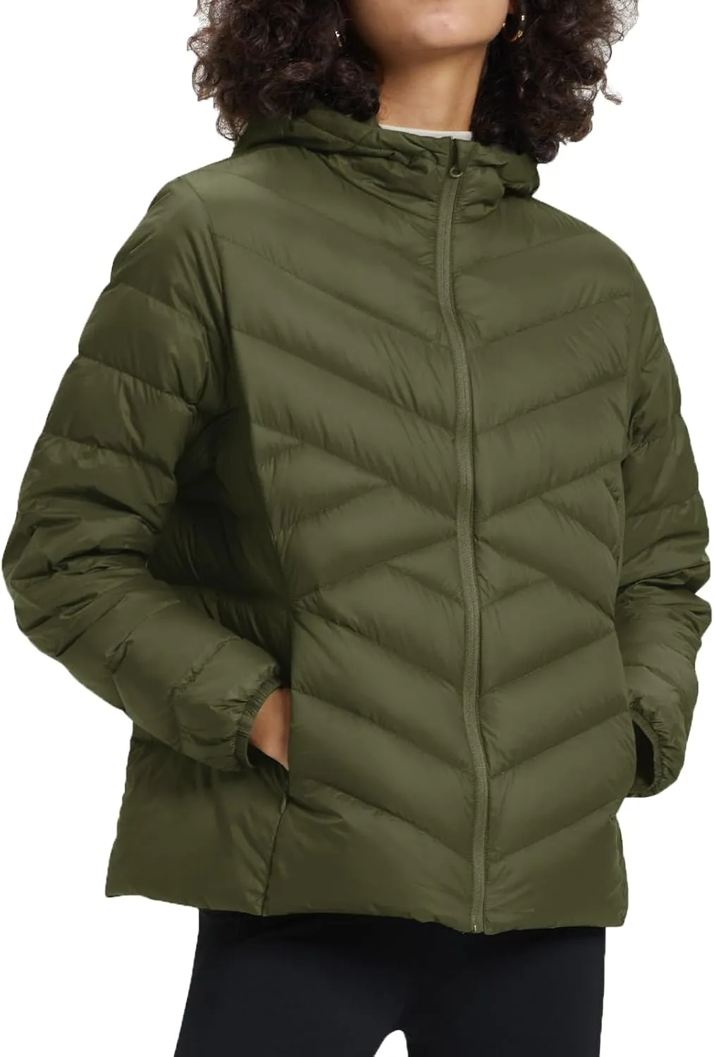 TBMPOY Women's Packable Down Jacket Lightweight Winter Puffer Jacket Hooded Warm Coat Waterproof Quilted Thermal Jackets