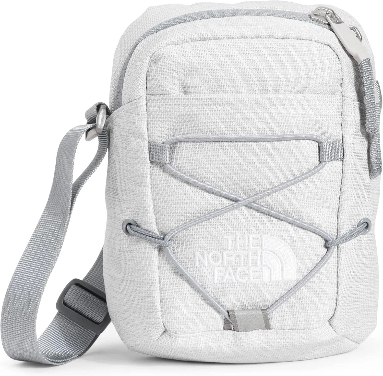 THE NORTH FACE Jester Crossbody Bag, TNF White Metallic Mélange/Mid Grey, One Size