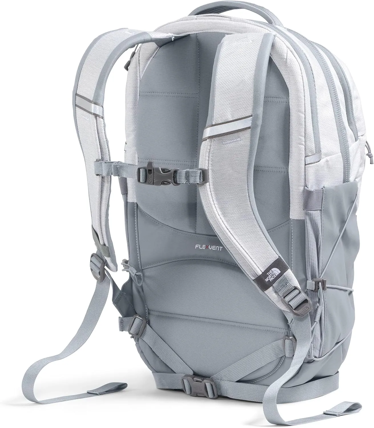 THE NORTH FACE Women's Borealis Commuter Laptop Backpack, TNF White Metallic Mélange/Mid Grey-NPF, One Size