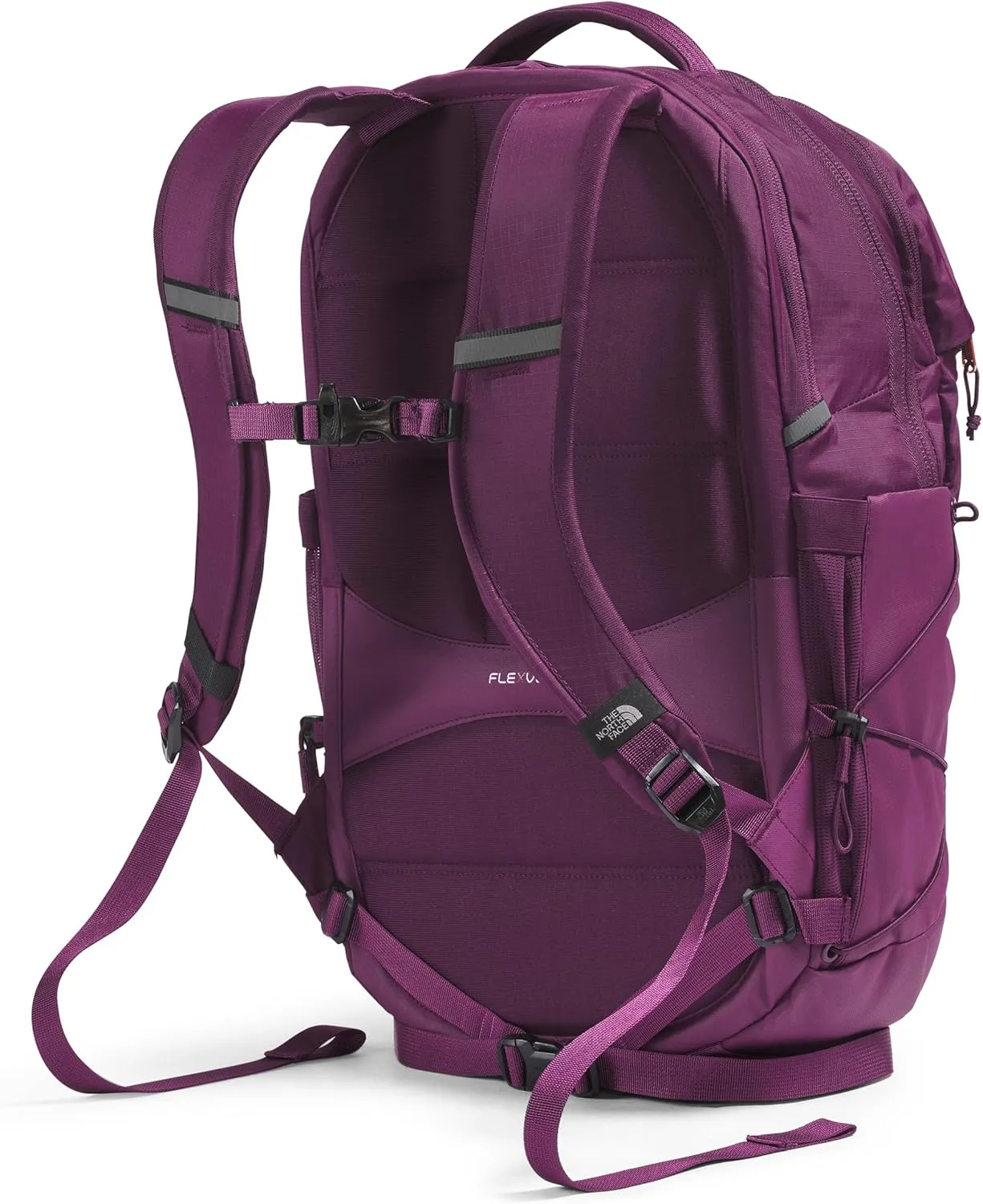 THE NORTH FACE Women's Borealis Luxe Commuter Laptop Backpack, Black Currant Purple/Burnt Coral Metallic, One Size