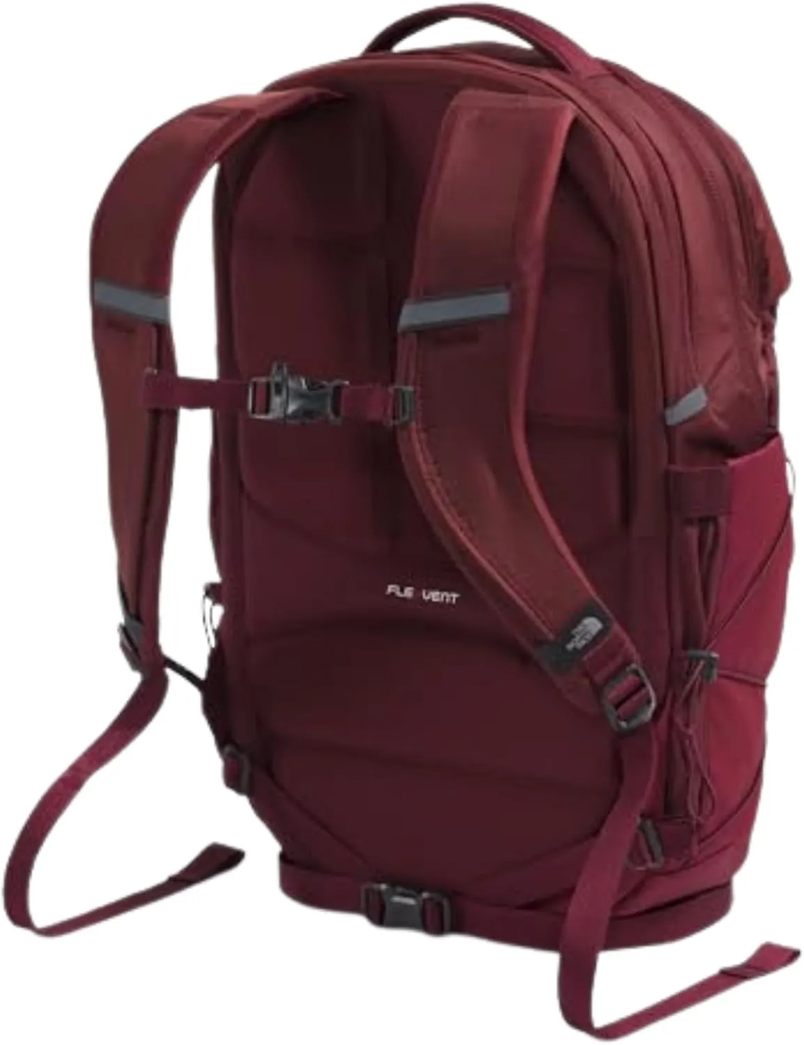 THE NORTH FACE Women's Borealis Luxe Commuter Laptop Backpack - PFAS Free, Sumac/Burnt Coral Metallic, One Size
