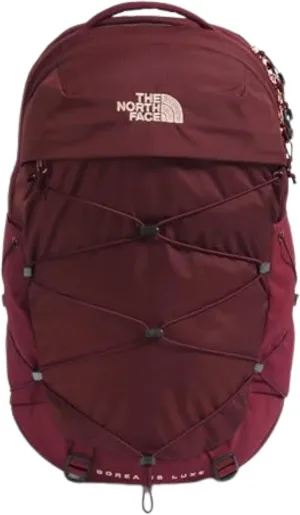 THE NORTH FACE Women's Borealis Luxe Commuter Laptop Backpack - PFAS Free, Sumac/Burnt Coral Metallic, One Size