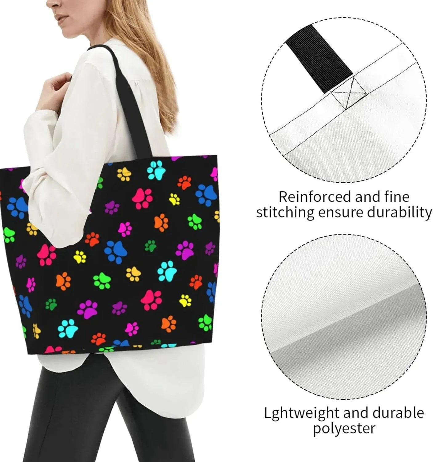 Tote Bag for Women,Large Beach Bag Reusable Grocery Bags Casual Shoulder Bag Handbags for Shopping Travel Work