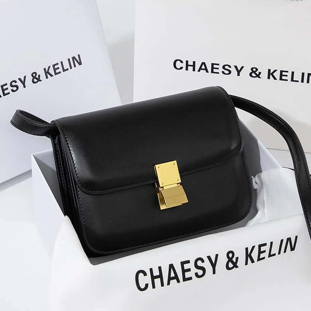 Trendy Square Shoulder Bags, Small Crossbody Purses for Women PU Leather Satchel Handbag Adjustable Strap