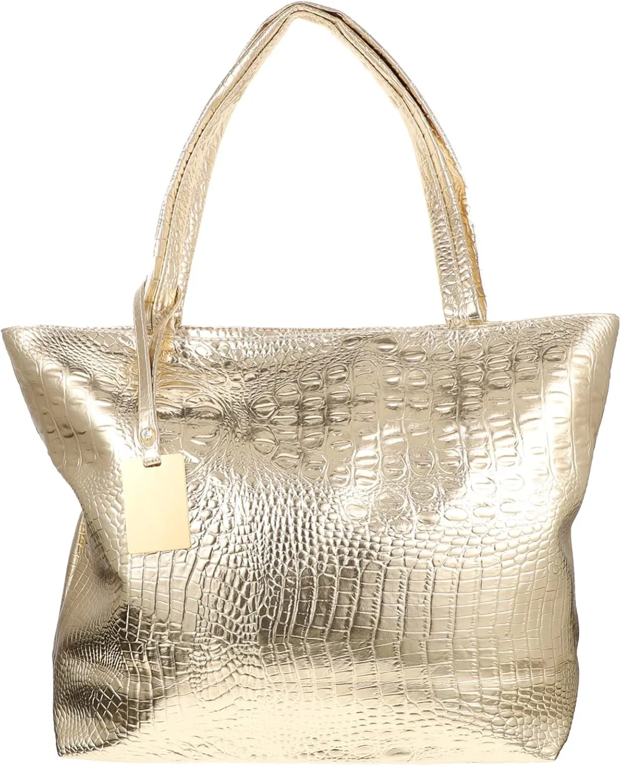 Trendy Tote Bag for Women Large Shoulder Print Handbag Women's School Bag Gold Clutch Purse