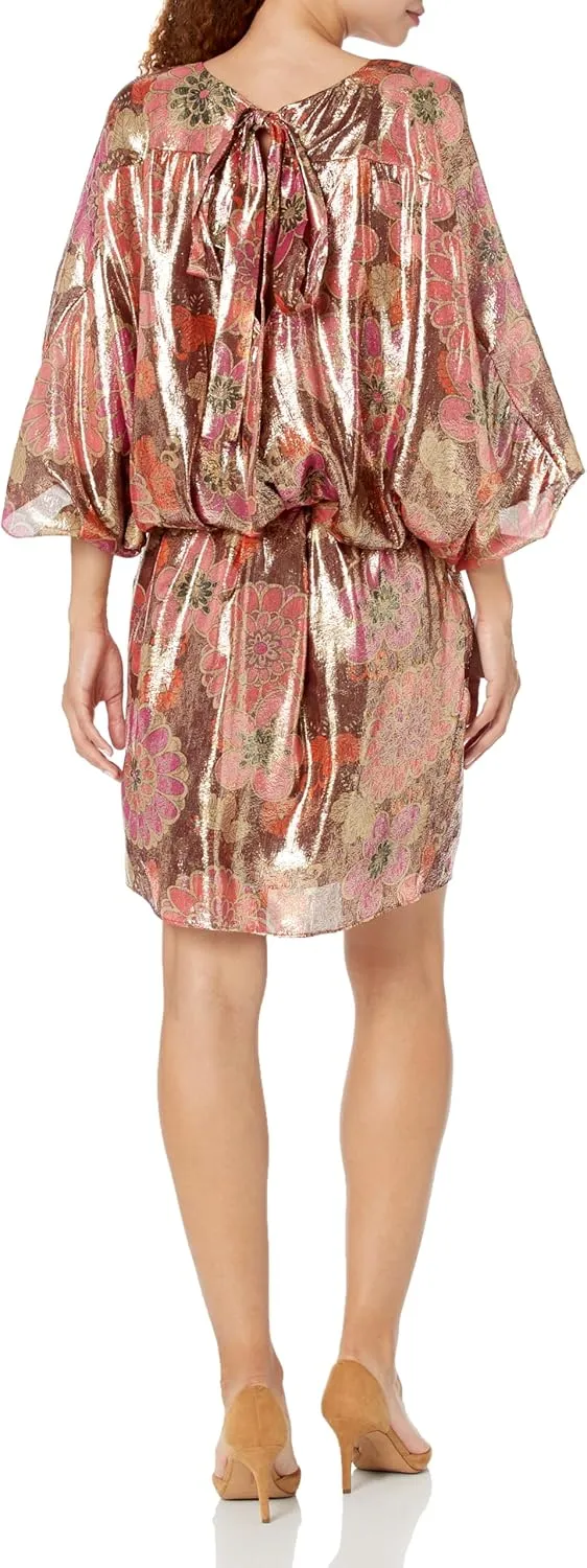 Trina Turk Women's Metallic Blouson Dress