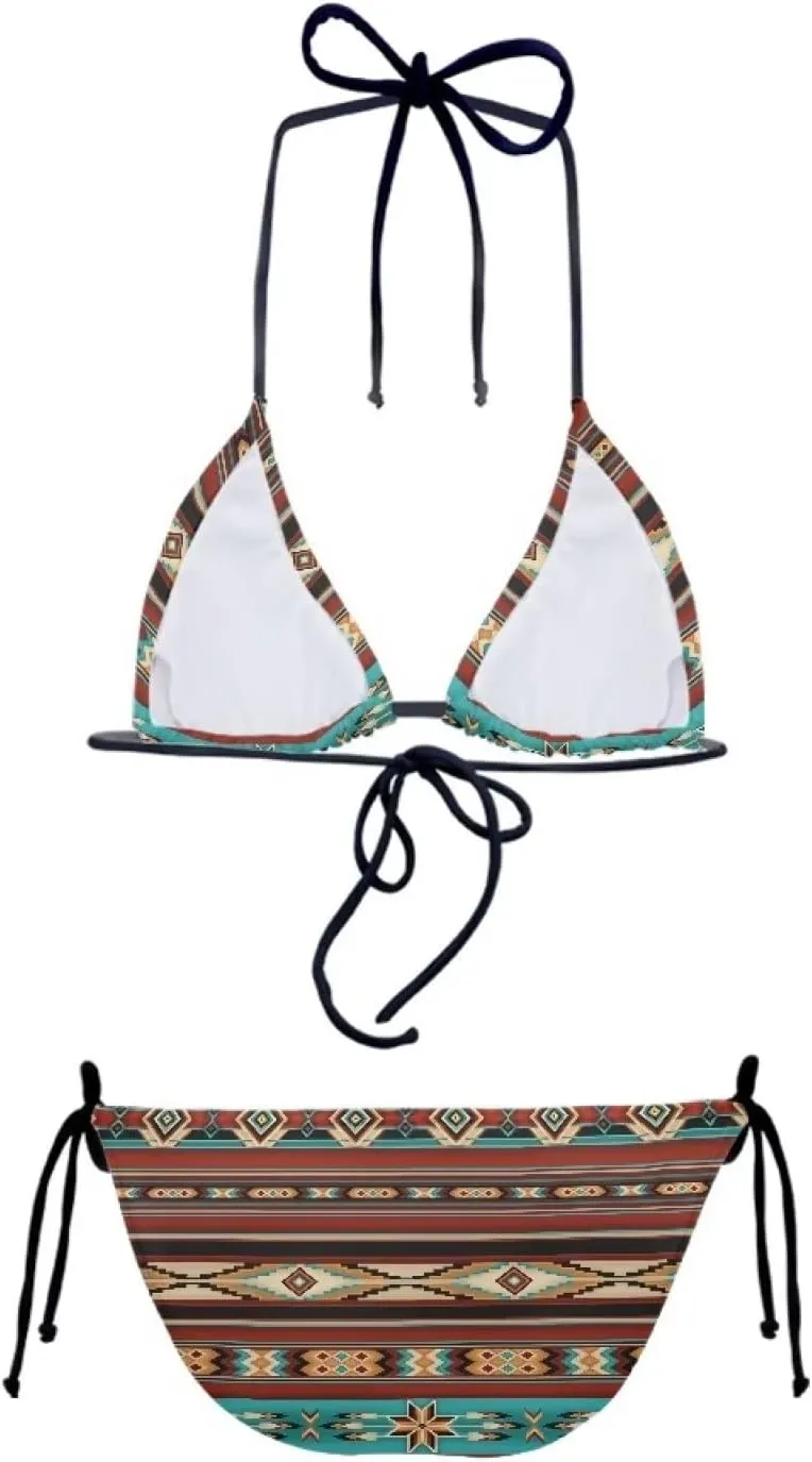 Two Piece Bikini for Women Swimwear Low Waisted Sexy Bathing Suit Push Up Triangle Swimsuit XS-2XL