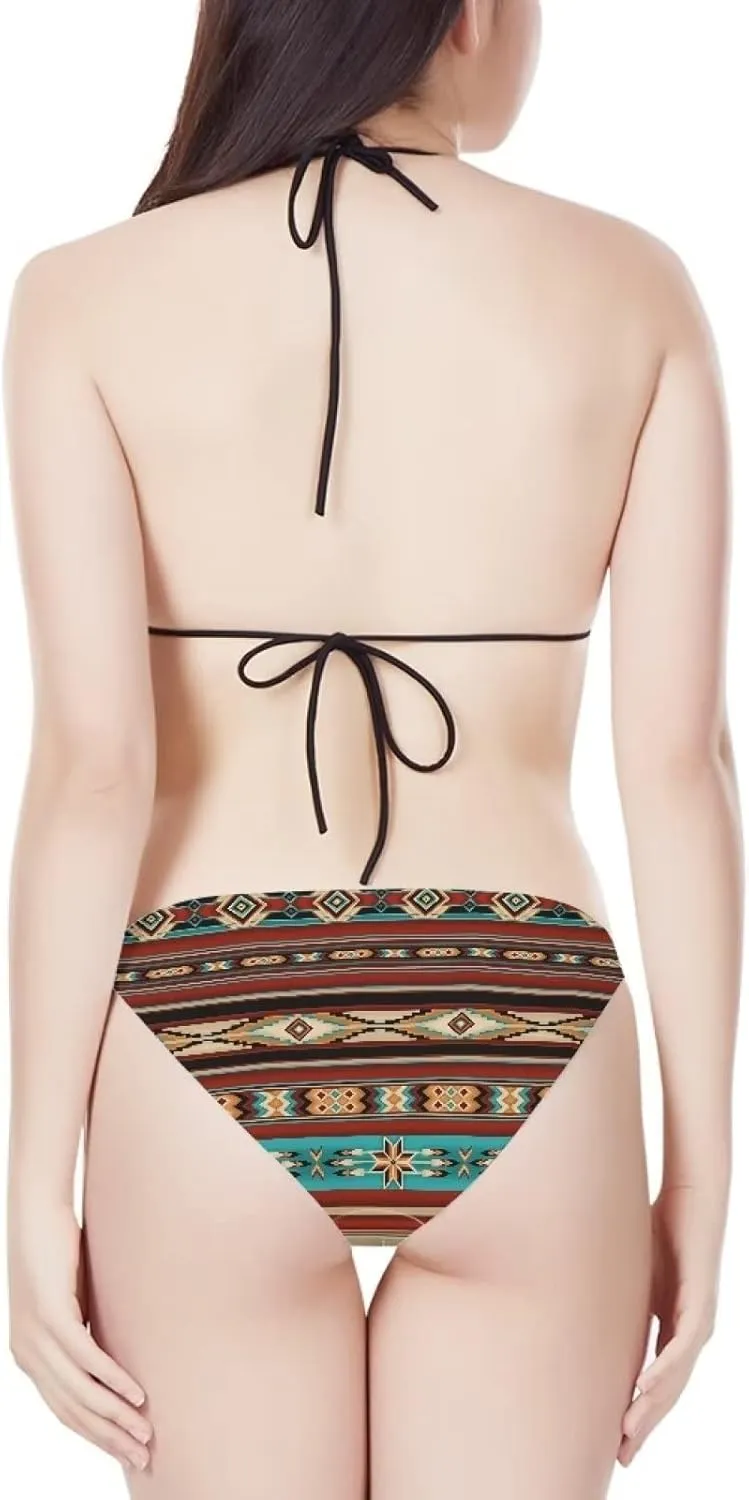 Two Piece Bikini for Women Swimwear Low Waisted Sexy Bathing Suit Push Up Triangle Swimsuit XS-2XL