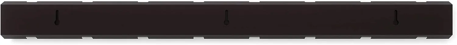 Umbra Flip Wall Mounted Floating Rack – Modern, Sleek, Space-Saving Hanger with Retractable Hooks to Hang Coats, Scarves, Purses and More, 8, Espresso