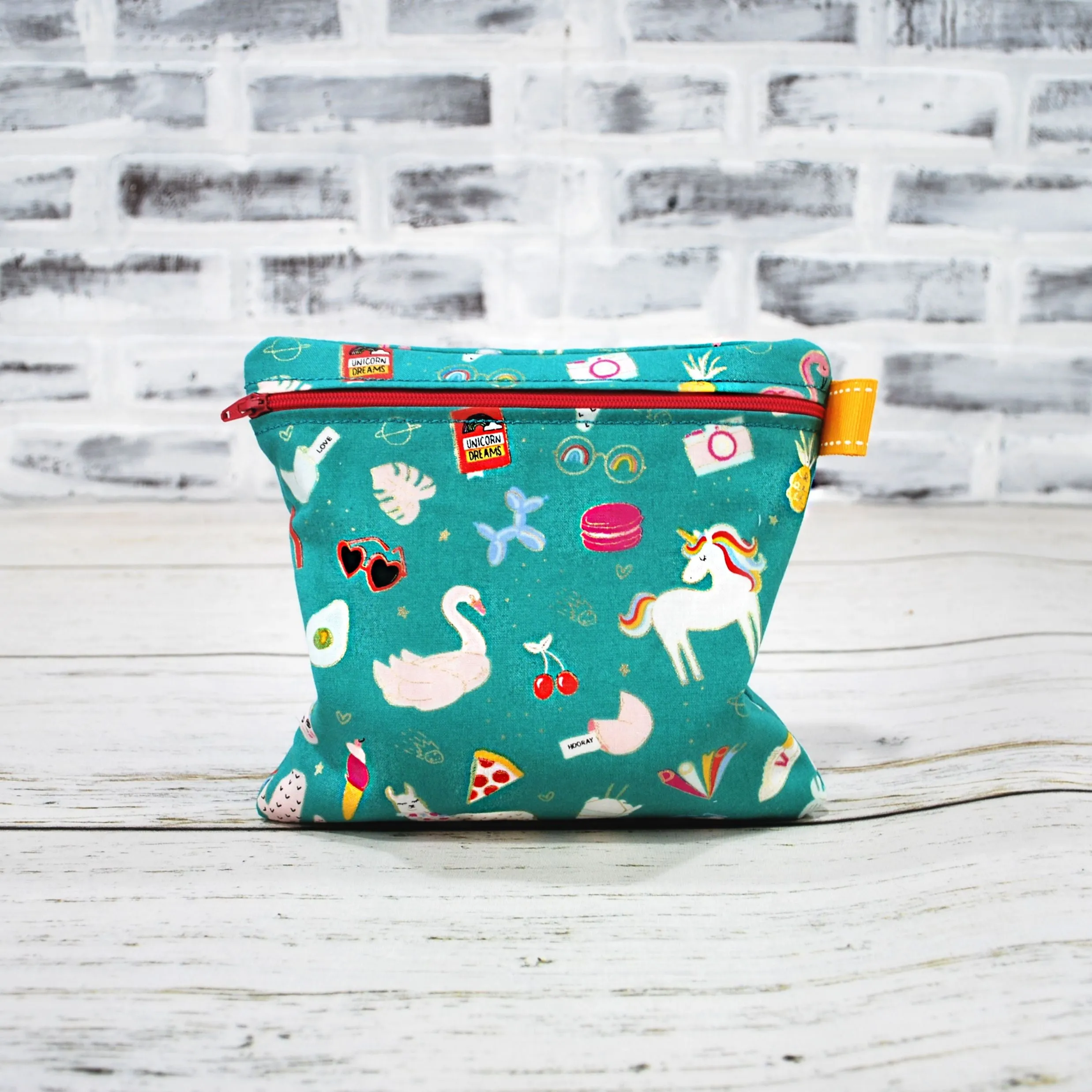 Unicorn Flamingo Doodle Personalized Reusable Bag
