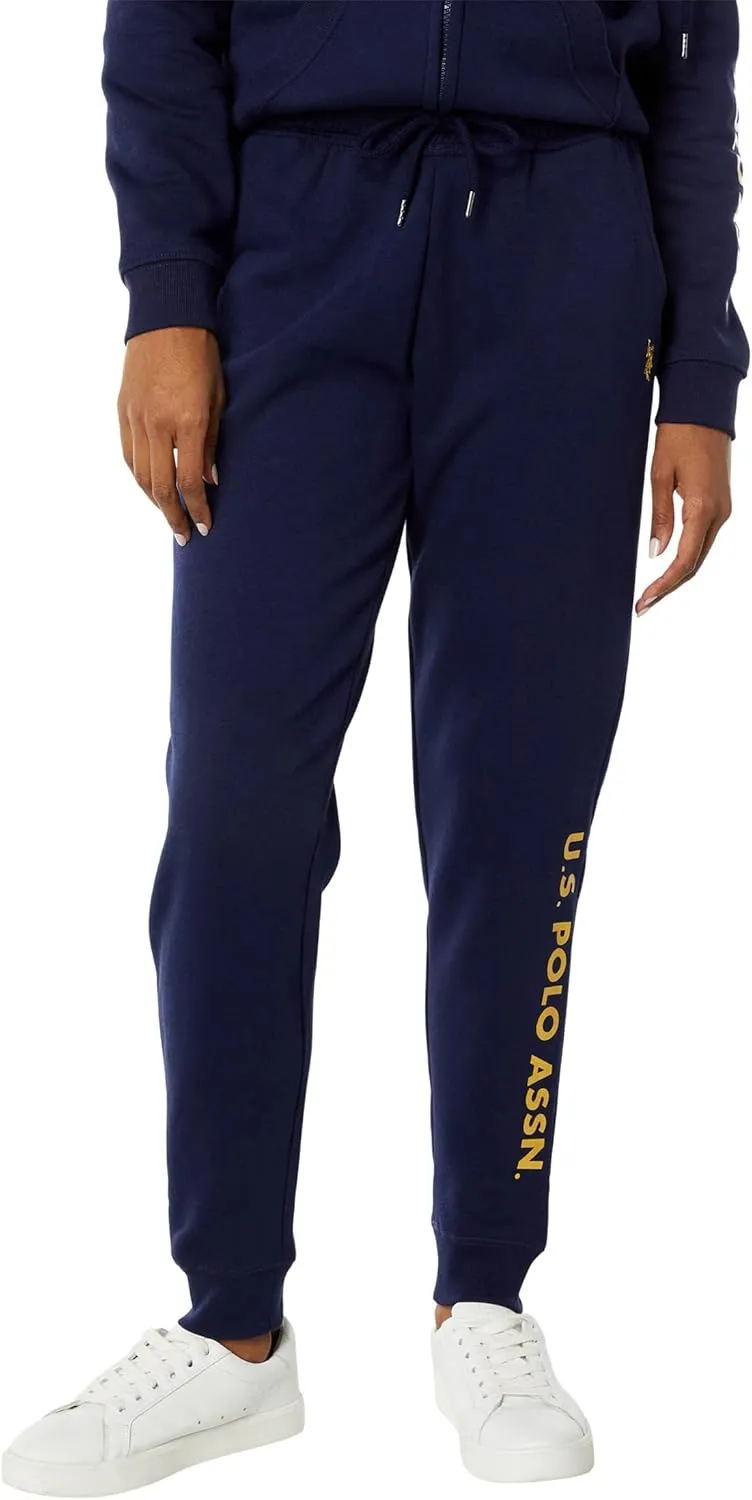 U.S. Polo Assn. mens Metallic Print Logo Joggers
