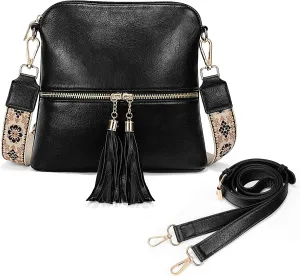 UTO Crossbody Bags for Women Trendy Leather Designer Cell Phone Multi Pocket Cross Body Purses Shoulder Handbag Ladies