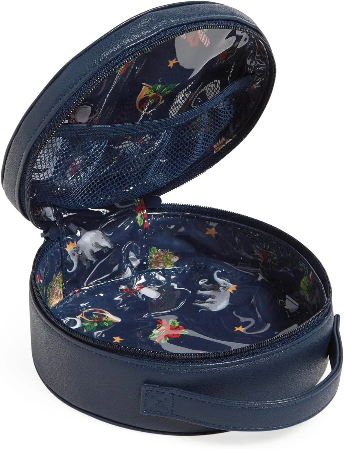 Vera Bradley Women's Novelty Cosmetic Makeup Organizer Bag, Snow Globe Motifs, One Size