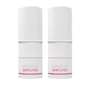 Vibrjance Makeup Simplified Radiance Stick - All-in-One Cream Blush, Lipstick, Contour for Mature Skin - Cheek Tint Creme Rouge (1 Set)