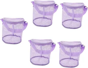 VICASKY 5pcs Large Capacity Kids Beach Bag Mesh Toys Bag Beach Must Haves Outdoor Bucket