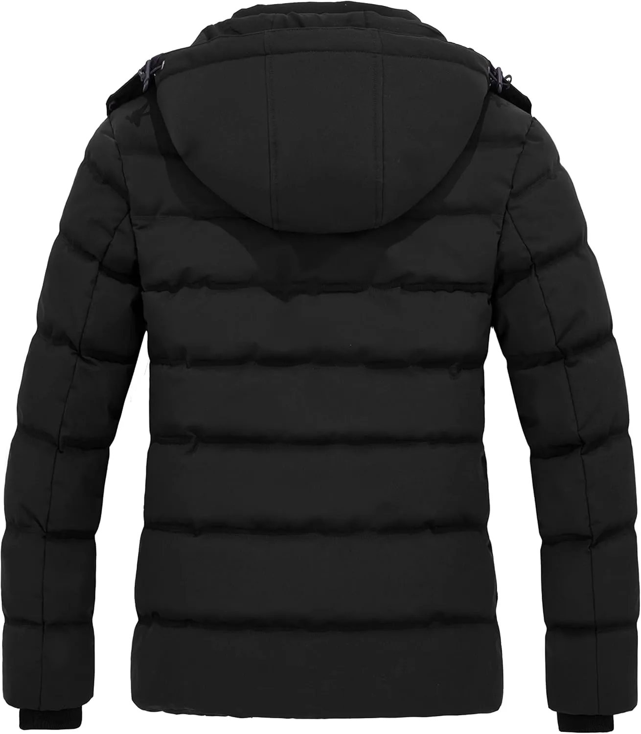Wantdo Women's Hooded Warm Winter Coat Quilted Thicken Puffer Jacket with Removable Hood