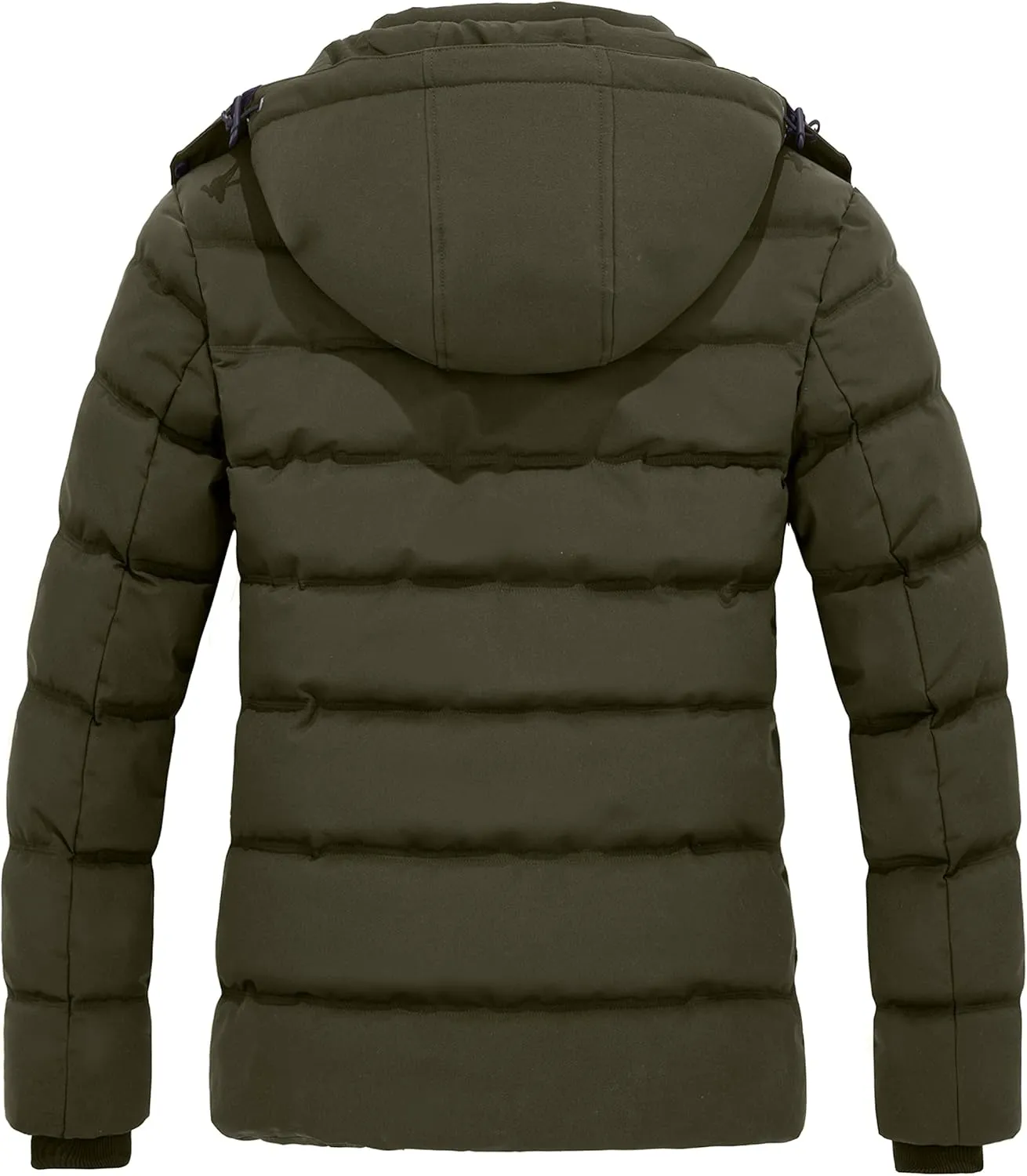 Wantdo Women's Hooded Warm Winter Coat Quilted Thicken Puffer Jacket with Removable Hood