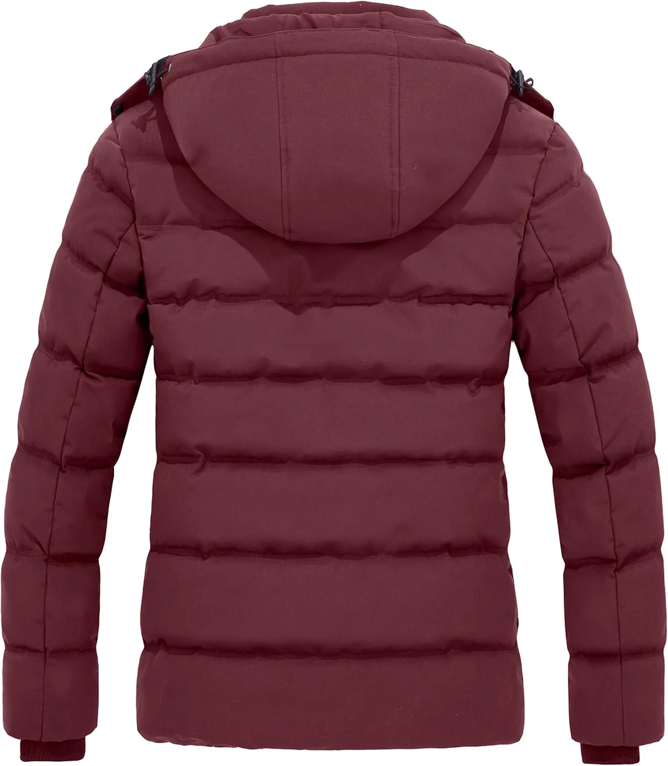 Wantdo Women's Hooded Warm Winter Coat Quilted Thicken Puffer Jacket with Removable Hood