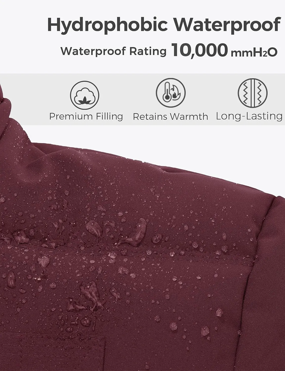 Wantdo Women's Hooded Warm Winter Coat Quilted Thicken Puffer Jacket with Removable Hood