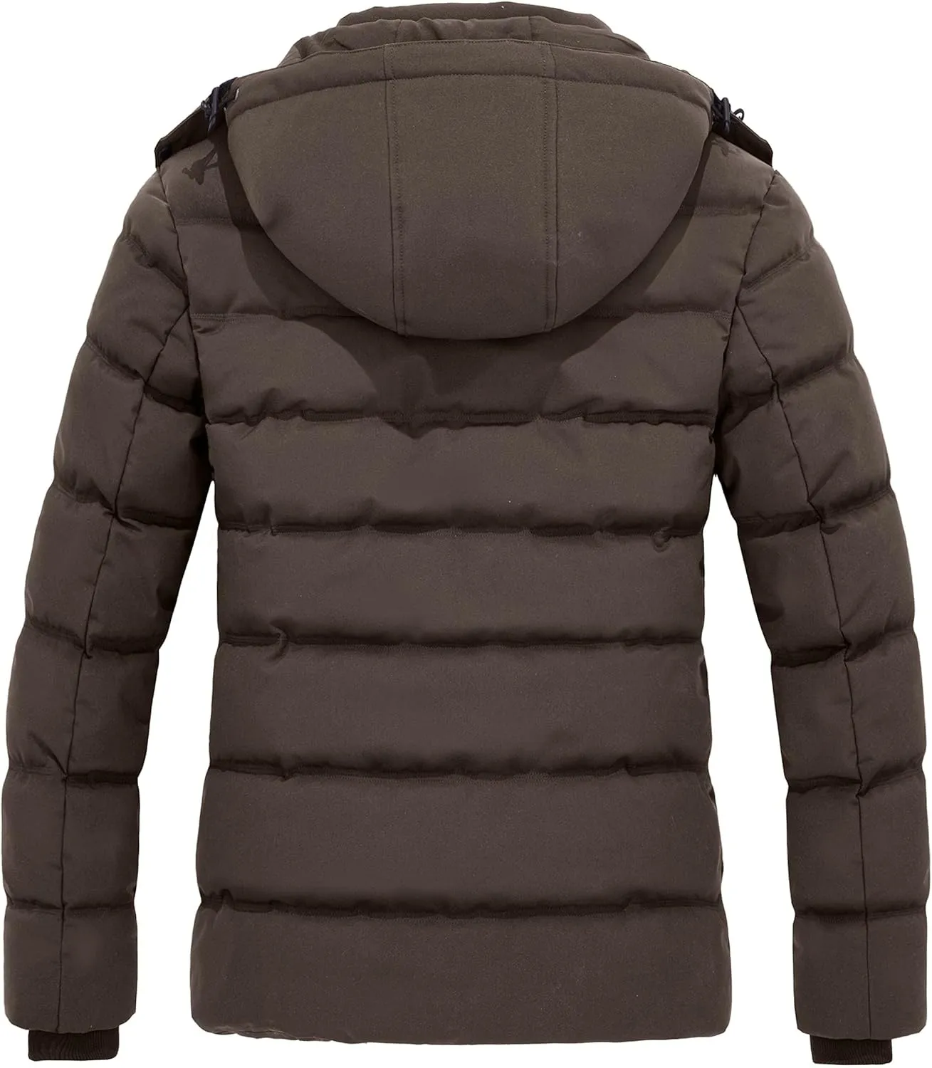 Wantdo Women's Hooded Warm Winter Coat Quilted Thicken Puffer Jacket with Removable Hood