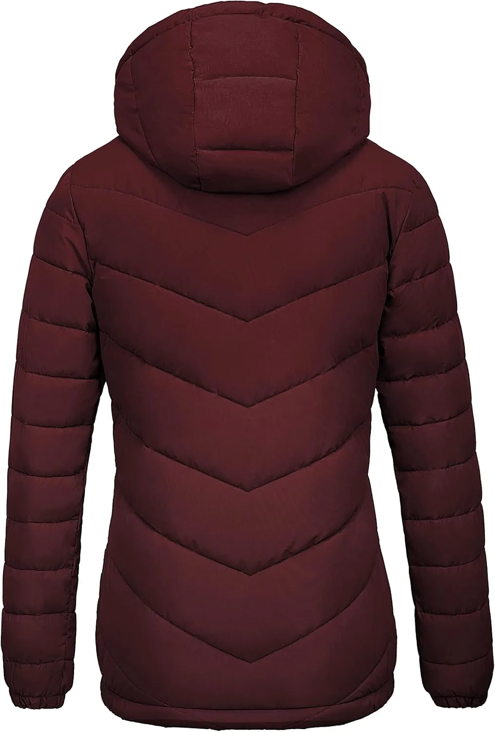 wantdo Women's Quilted Winter Coats Hooded Warm Puffer Jacket with Fleece Hood
