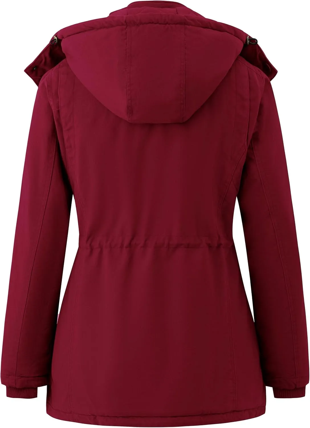 wantdo Women's Winter Thicken Jacket Cotton Coat with Removable Hood