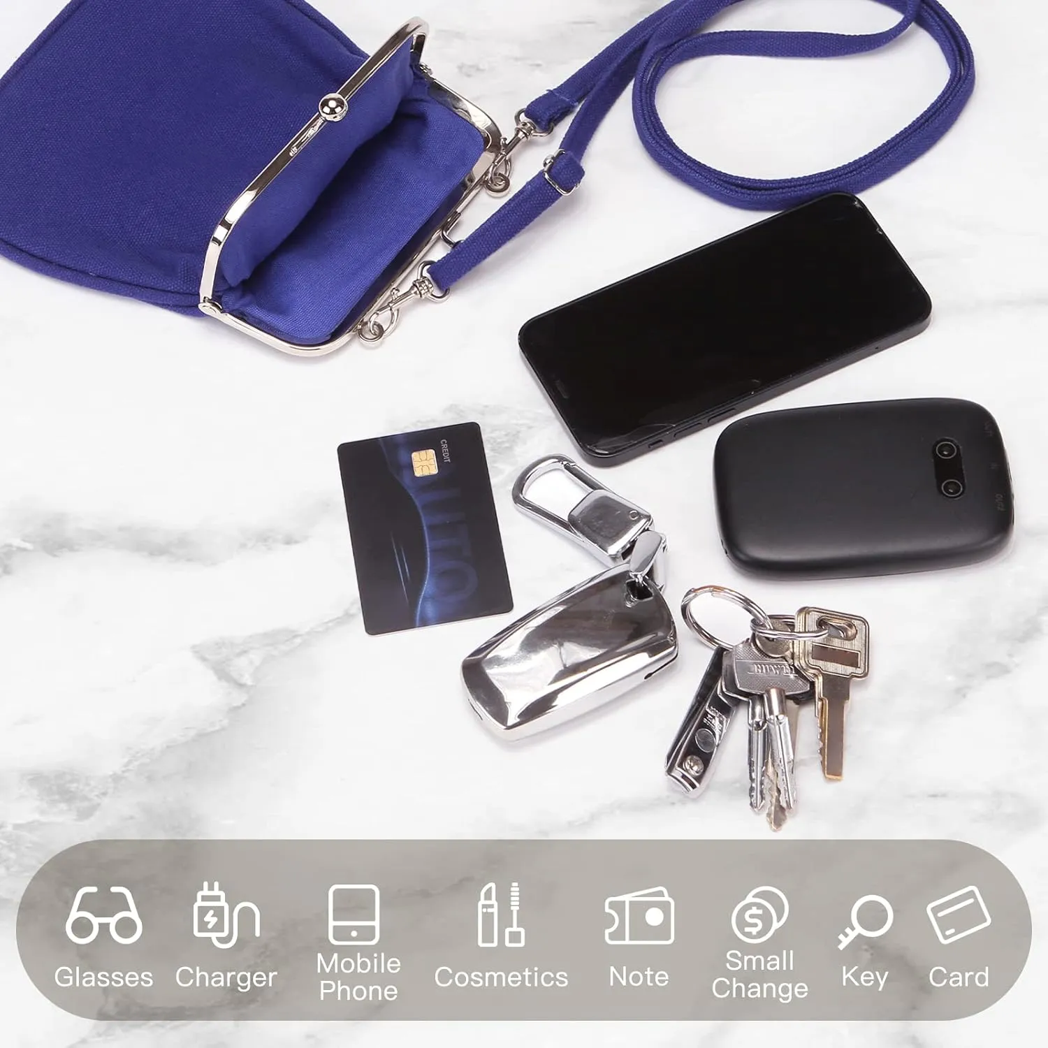 Wild & Bold Small Crossbody Bags For Women Cross Body Purses Mini Cell Phone Shoulder Bag